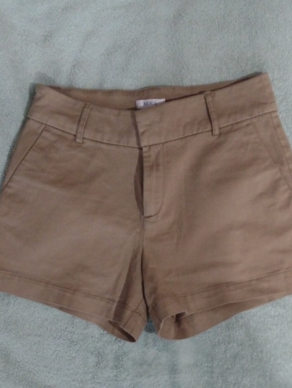 Ricki's Tan High-Rise Chino Bermuda Shorts